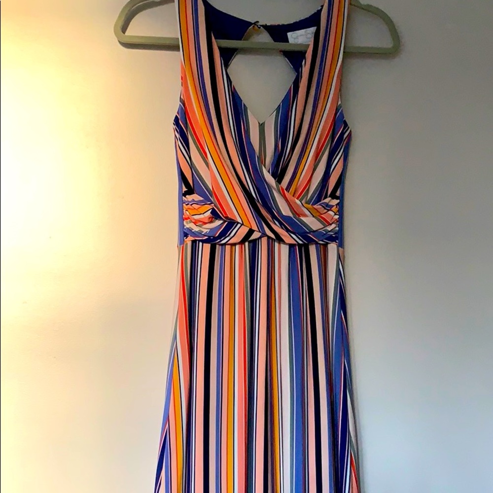 Jessica Simpson Striped Maxi Dress, worn once